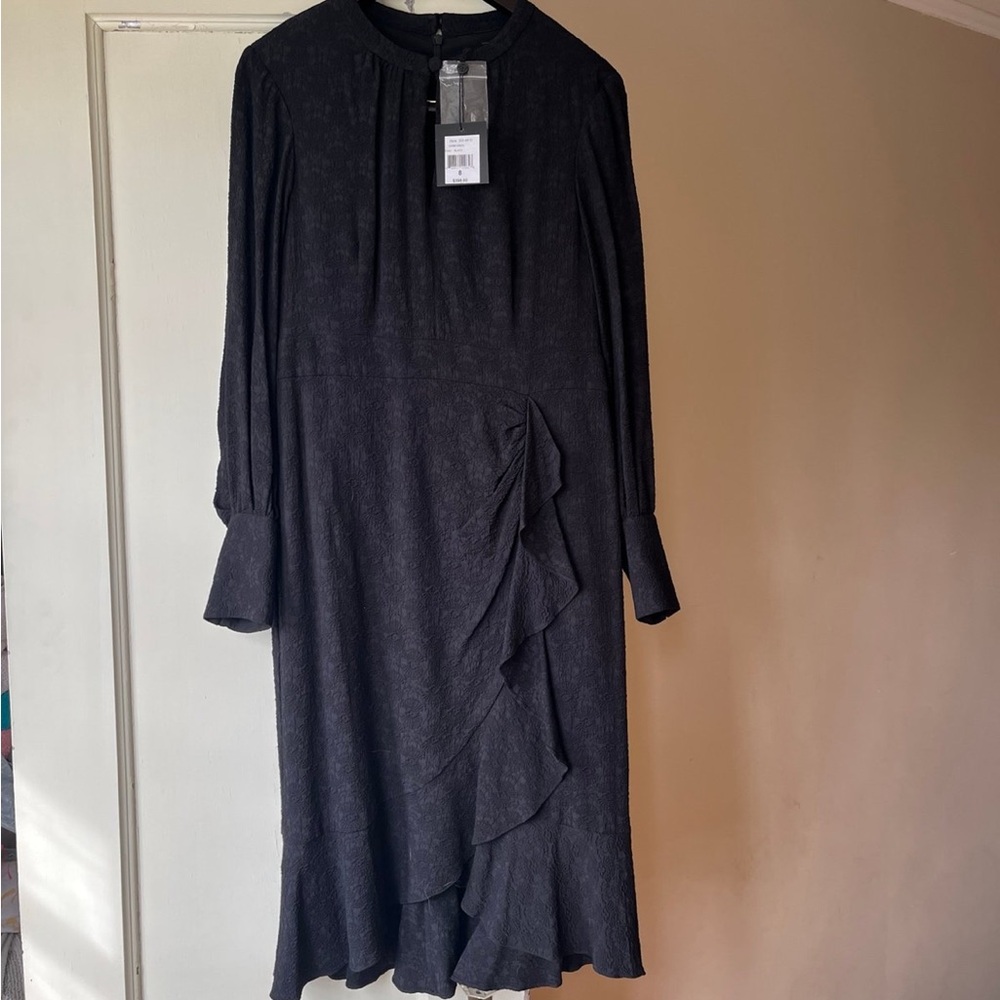 Nanette Lepore Divine Dress New NWT Jacquard 8 Long Sleeves - Picture 6 of 8